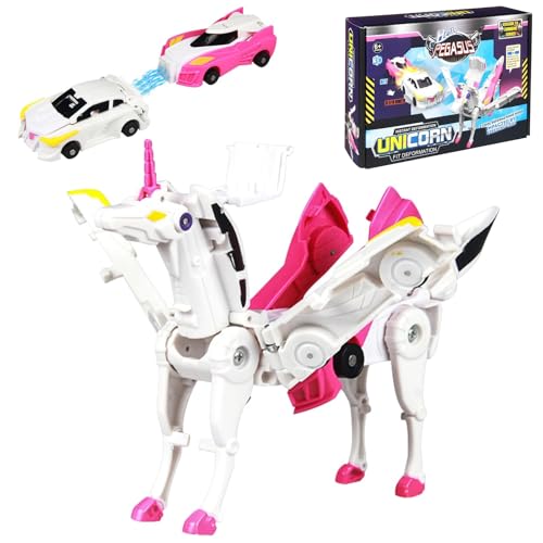 Maculper Einhorn Roboter Transformierendes Auto Kinder Einhorn Auto