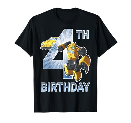 Transformers Bumblebee 4th Birthday T Shirt