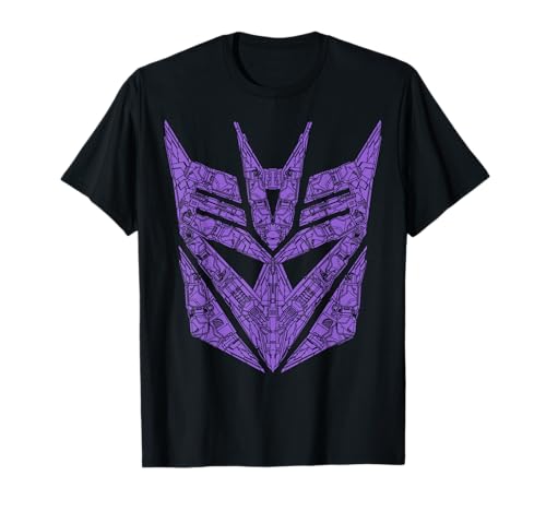 Transformers Decepticons Purple Icon Filled Logo T Shirt