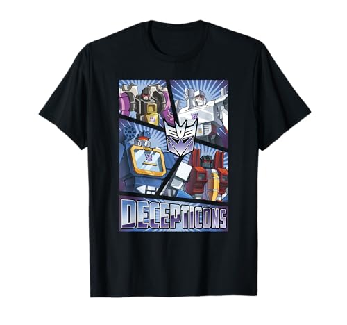 Transformers Decepticons Cut Up Panels T Shirt