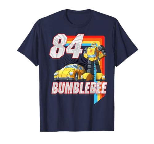 Transformers Bumblebee 84 Retro Rainbow Stripe T Shirt