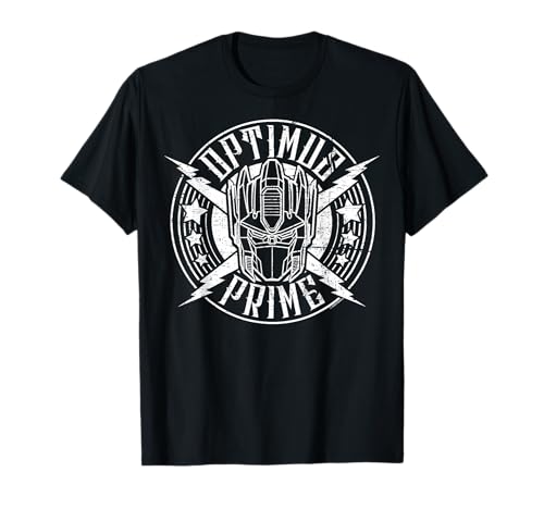 Transformers Optimus Prime Vintage Rock Lightning Logo T