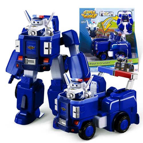 Super Wings Verwandelbares Roboterfahrzeug Paul S Cruiser 18