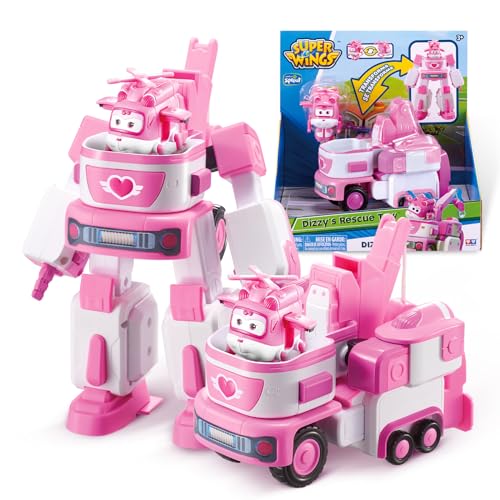 Super Wings Eu720314 Transformations Fahrzeug Dizzy Rescue Tow
