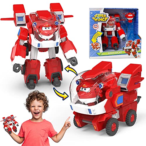 Super Wings Robot Toys Jett Transforming Toy Cars